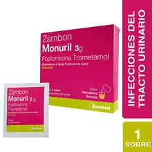Monuril (fosfomicina) ZAMBON 1 sobre x3 g