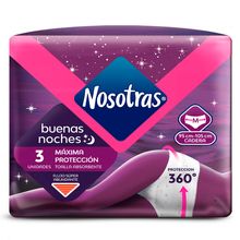 Toallas higiénicas NOSOTRAS buenas noches absorbente talla M