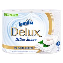 Papel higiénico FAMILIA Deluxe 4 rollos x118,56 metros