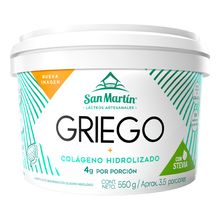Yogurt SAN MARTÍN griego con colageno hidrolizado x550 g