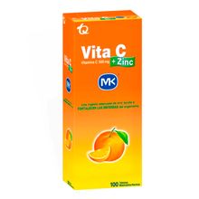 Vita C MK +zinc naranja 500mg x100 tabletas