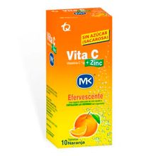 Vita C MK +zinc naranja 1 tubo x10 tabletas efervescentes