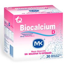 Biocalcium D TECNOQUIMICAS 500 mg efervescente x30 sobres