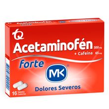 Acetaminofén MK forte x16 tabletas recubiertas