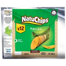 Plátano verde NATUCHIPS x336 g