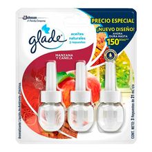 Ambientador GLADE repuesto 3 unds x21 ml c/u