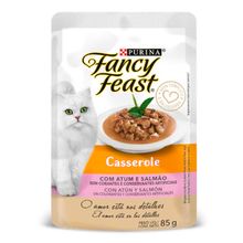 Alimento húmedo para gato FANCY FEAST casserole  atún y salmón x85 g