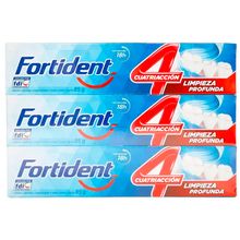 Crema dental FORTIDENT limpieza profunda 3 unds x85 g c/u