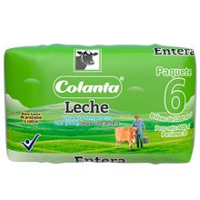 Leche COLANTA entera 6 unds x1000 ml c/u