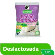 Leche COLANTA en polvo semidescremada deslactosada x380 g
