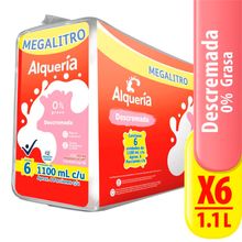 Leche ALQUERIA descremada 6 unds x1100 ml c/u