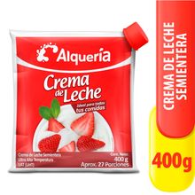Crema de leche ALQUERIA semientera x400 g
