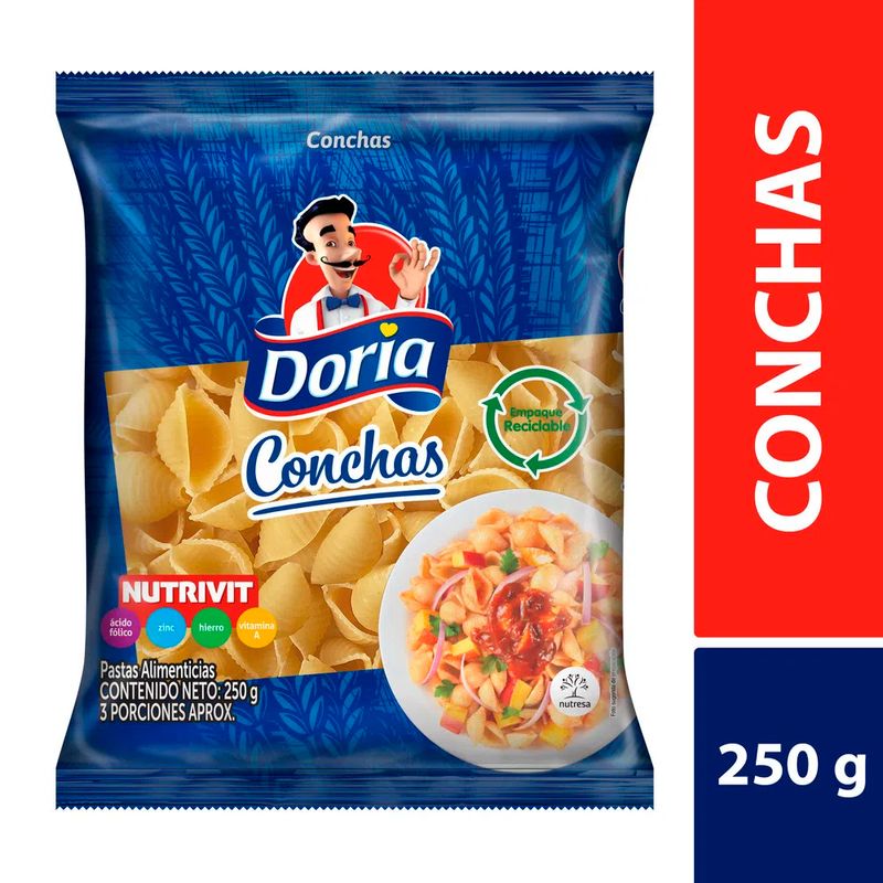 Pasta Doria Conchas 250 G 8585