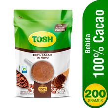 Cacao TOSH polvo 100% cacao x200 g