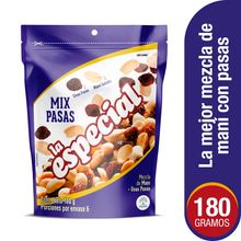 Maní LA ESPECIAL con pasas x180 g
