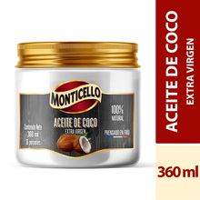Aceite MONTICELLO coco virgen x360 ml