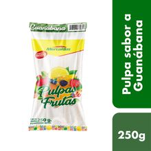 Pulpa de fruta MERCALDAS sabor a guanabana x250 g 2x3