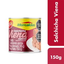 Salchicha viena MERCALDAS x95 g 2x3
