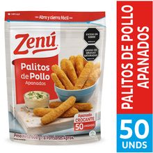 Palitos ZENÚ pollo apanados x608 g