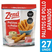 Palitos ZENÚ de pollo apanados x330 g