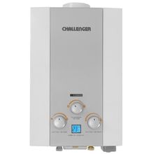 Calentador de Paso CHALLENGER 6Lts Tiro Natural Gris WHG7060