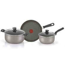 Batería de cocina 5 piezas IMUSA antiadherente tapa de vidrio talent