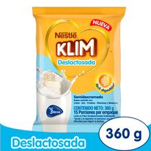 Leche KLIM en polvo semidescremada deslactosada x360 g