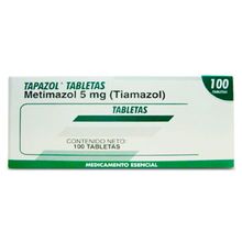 Tapazol (metimazol) FARMA 5mg x100 tabletas
