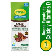 Bebida TOSH almendra cacao x1000 ml