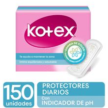 Protectores KOTEX indicador PH x150 unds