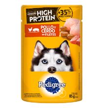 Alimento húmedo para perro PEDIGREE pollo y cerdo x85 g