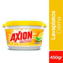 Lavaplatos AXION crema lima limón x450 g