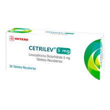 Cetrilev (Levocetirizina) HETERO 5mg x30 tabletas