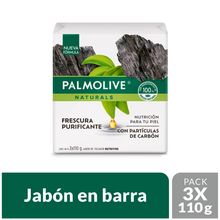 Jabón PALMOLIVE carbón 3 unds x110 g c/u