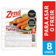 Chorizo ZENÚ ternera x440 g