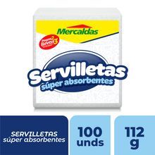 Servilletas MERCALDAS dobladas 100 unds 2x3