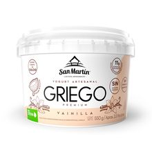 Yogurt griego SAN MARTIN descremado de vainilla x550 g