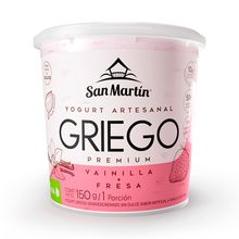 Yogurt griego SAN MARTÍN vainilla fresa x150 g