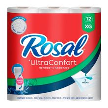 Papel higiénico ROSAL ultraconfort XG 12 rollos x300 metros