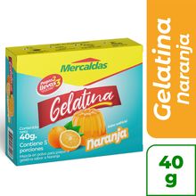 Gelatina MERCALDAS naranja x40 g 2x3