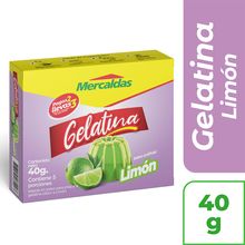 Gelatina MERCALDAS limón x40 g 2x3
