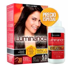 Tinte LUMINANCE castaño claro + revelador precio especial N.° 5.0