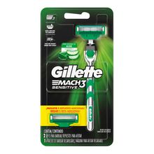 Máquina para afeitar GILLETTE mach3 sensitive +2 cartuchos precio especial