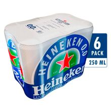 Cerveza HEINEKEN 0.0%  6 unds x250 ml c/u