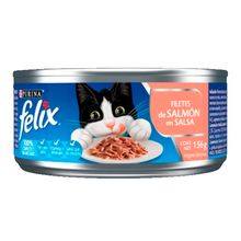 Alimento para gato FELIX filete de salmón salsa x156 g