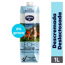 leche ALPINA deslactosada descremada x1000 ml