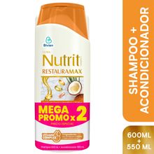 Shampoo NUTRIT restauramax x600 ml + Acondicionador x550 ml precio especial