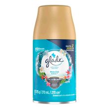 Ambientador GLADE automático paraíso azul repuesto x270 ml