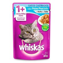 Alimento para gato WHISKAS pescado gatos castrados x85 g