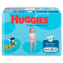 Pañal HUGGIES triple protección XXG x25 unds